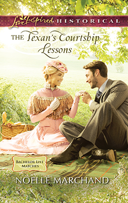 The Texan's Courtship Lessons by Noelle Marchand christian fiction romance historical